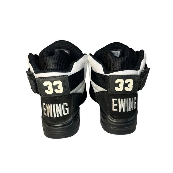 Patrick Ewing Athletics 33 Hi Sneaker Black/White/Silver Men's 7 Retro Style - Picture 8 of 16